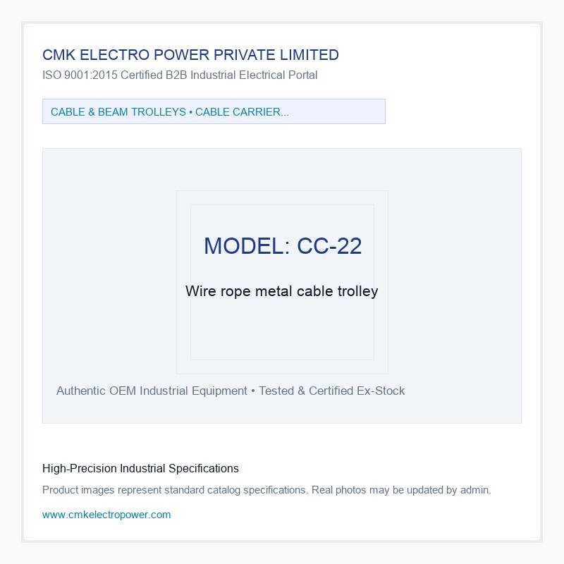 Wire rope metal cable trolley