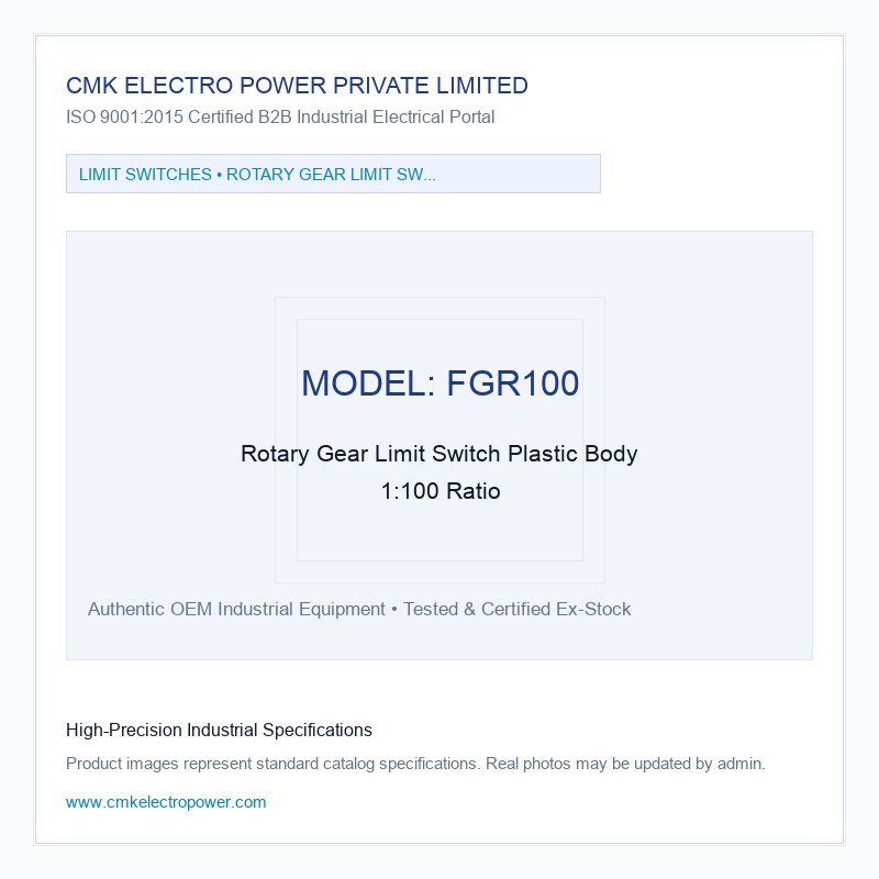Rotary Gear Limit Switch Plastic Body 1:100 Ratio