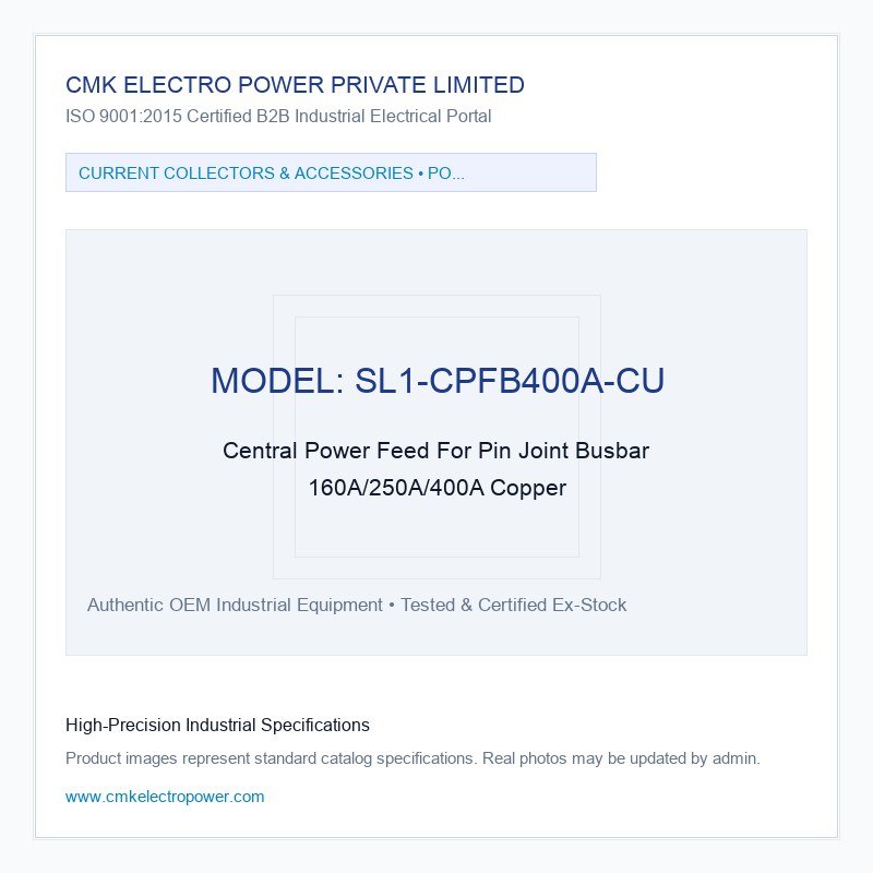Central Power Feed For Pin Joint Busbar 160A/250A/400A Copper