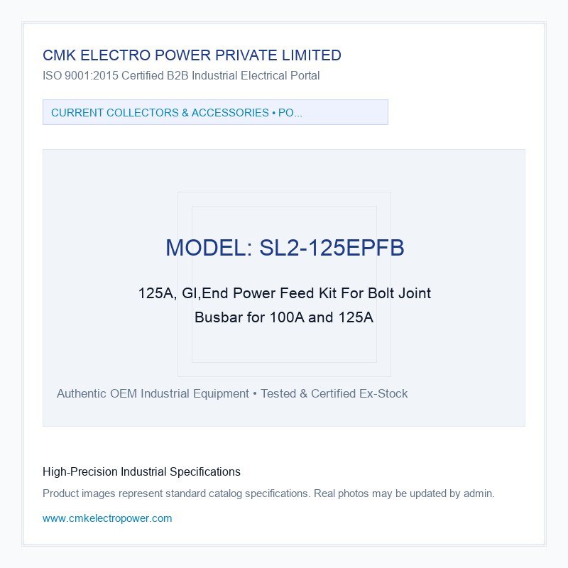 125A, GI,End Power Feed Kit For Bolt Joint Busbar for 100A and 125A