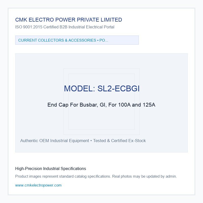 End Cap For Busbar, GI, For 100A and 125A