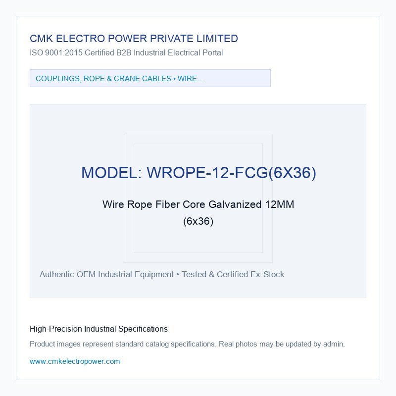 Wire Rope Fiber Core Galvanized 12MM (6x36)